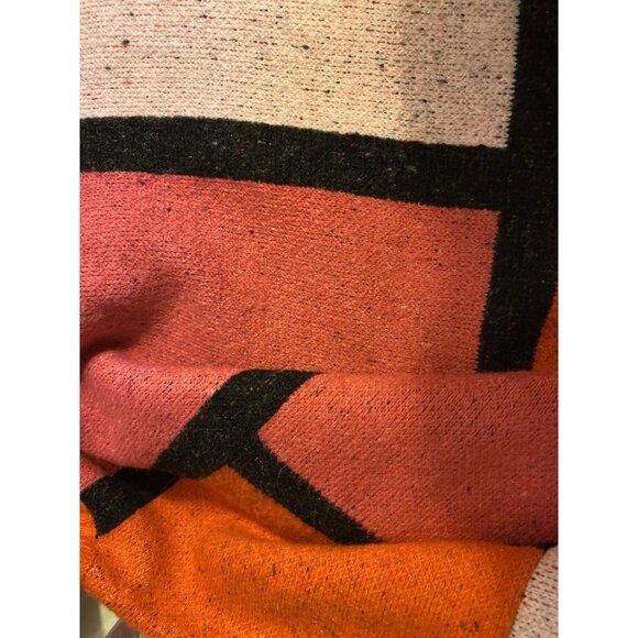 WynneLayers Colorblock L Turtleneck Women Intarsia Sweater Retro Mod Neon - Picture 16 of 16